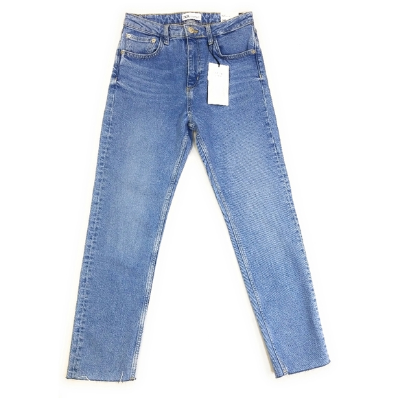 ZARA NWT Slim High Rise Ankle Length Jeans Size 6 - Picture 4 of 8